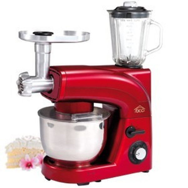 DCG Eltronic KM9080 1400W 5.5L Red food processor