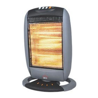 DCG Eltronic SA9223 Floor 1200W Black,Grey Halogen electric space heater