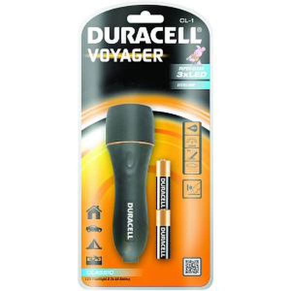 Duracell CL-1 Hand flashlight LED Black flashlight