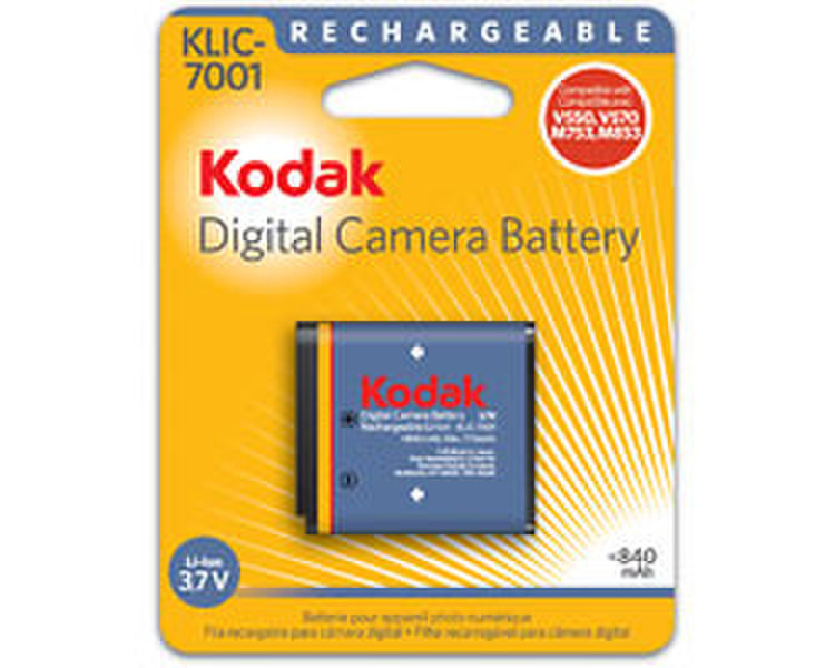 Kodak KLIC-7001 Li-Ion Rechargeable Digital Camera Battery Lithium-Ion (Li-Ion) 720mAh 3.7V rechargeable battery
