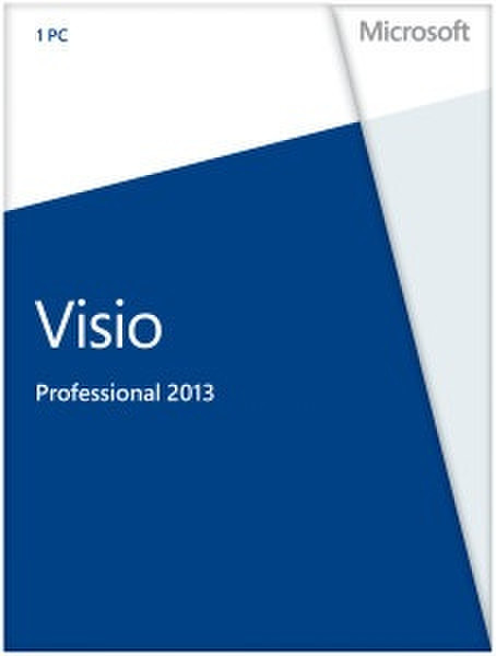 Microsoft Visio Professional 2013, x32/64, 1u, FRE