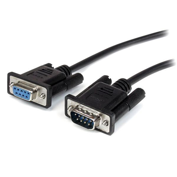 StarTech.com 2m Black Straight Through DB9 RS232 Serial Cable - M/F