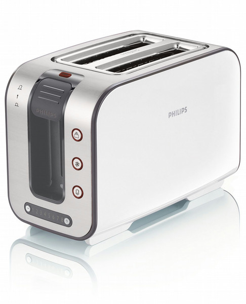 Philips Pure Essentials Collection HD2686/39 2slice(s) 1500W Metallic,Red,White toaster