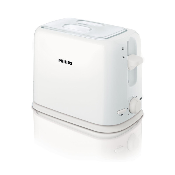 Philips Daily Collection HD2566/09 2ломтик(а) 950Вт Белый тостер