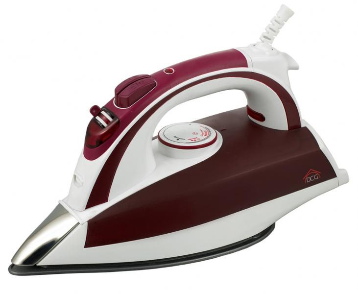 DCG Eltronic DB3588 Dry & Steam iron Stainless Steel soleplate 2200W Purple,White iron