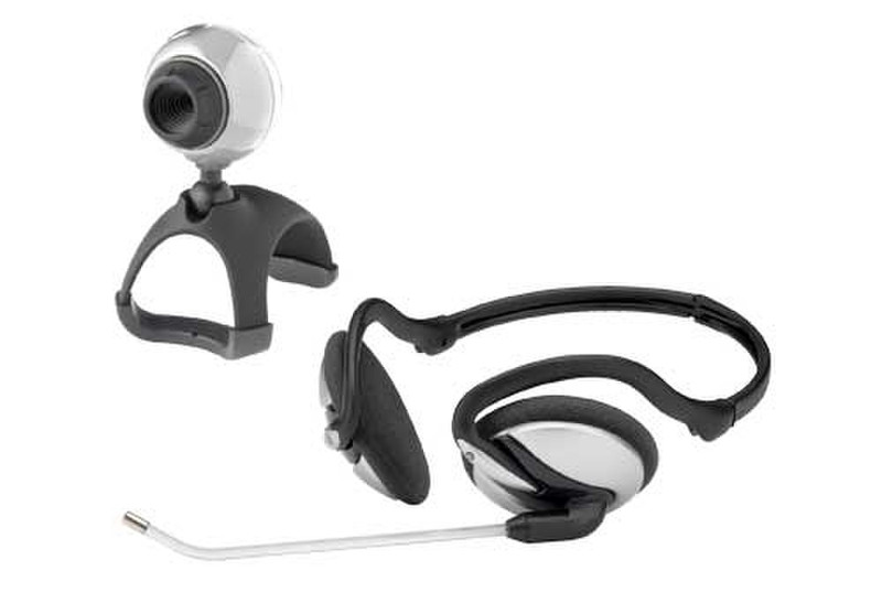 Trust Chat & VoIP Pack Portable CP-2120p Black,Silver webcam