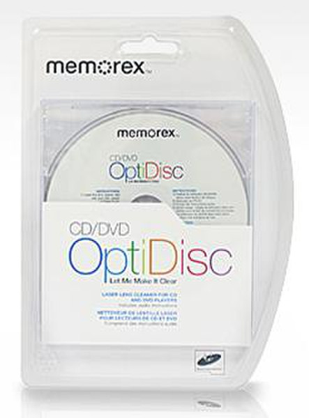 Memorex OptiDisc CD/DVD Laser Lens Cleaner CD's/DVD's