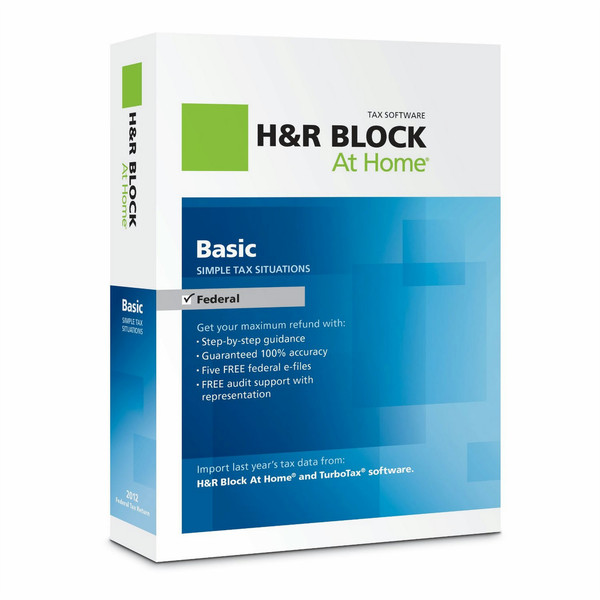 H&R Block At Home Basic 2012