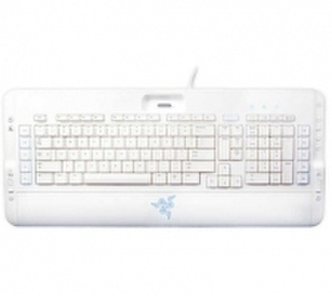 Razer Pro|Type Ultraflat Multimedia Keyboard, White USB QWERTY White keyboard