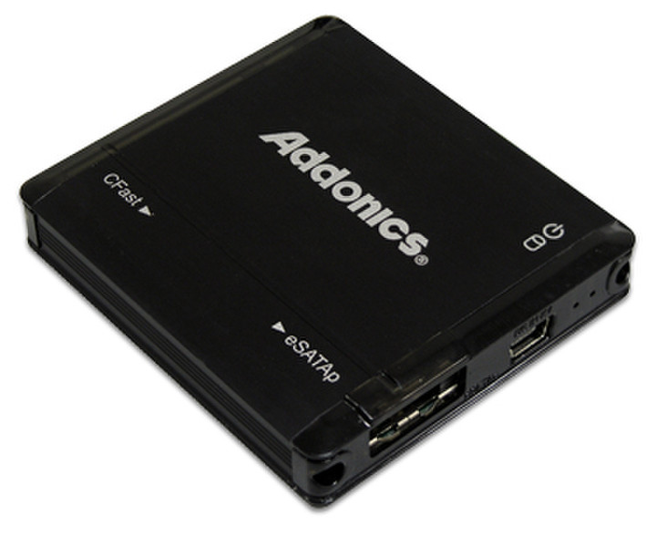 Addonics ADESPCFT USB 2.0/eSATA Черный устройство для чтения карт флэш-памяти