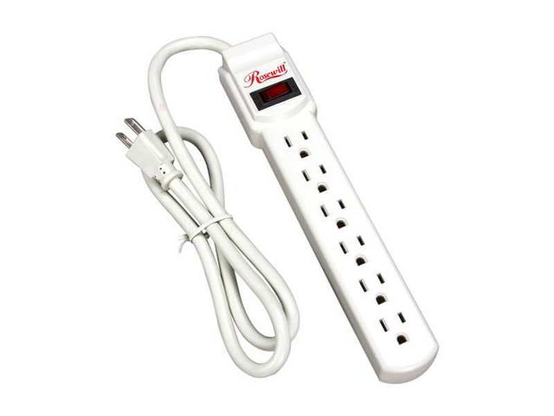 Rosewill RPS-100 6AC outlet(s) 125V 0.9m White surge protector