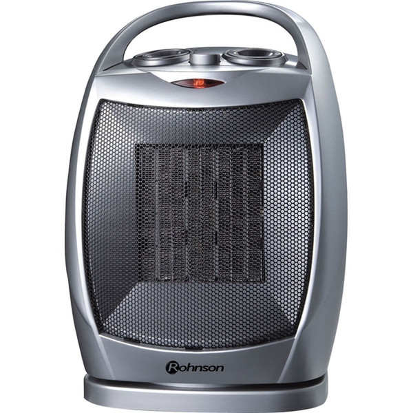 Rohnson R-8056 Floor 1500W Silver Fan electric space heater