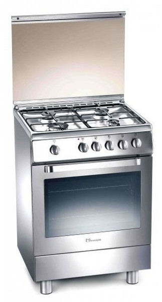 Tecnogas D 652 XS Freestanding Gas, electric induction Stainless steel cooker