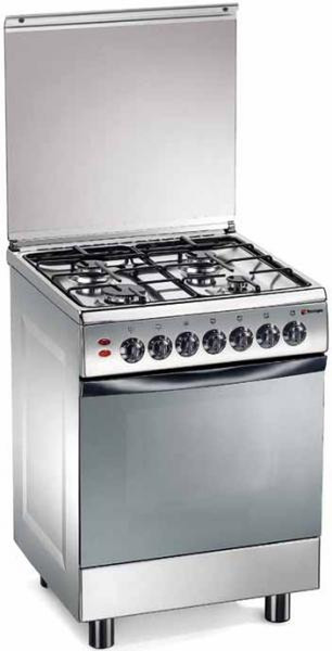 Tecnogas TL 662 XS Freistehend Gas hob Edelstahl Küchenherd