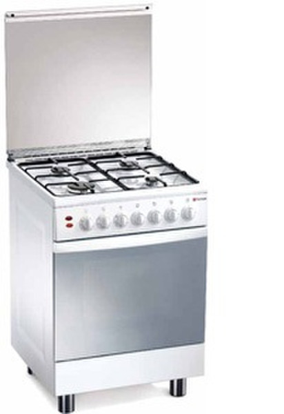 Tecnogas TL 662 WS Freistehend Gas hob Weiß Küchenherd