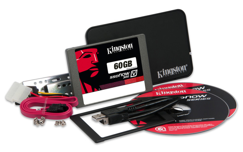 Kingston Technology SSDNow V300 Upgrade kit 60GB Serial ATA III Solid State Drive (SSD)