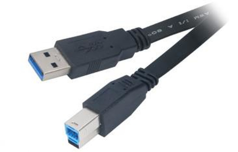 Akasa 1.5m USB 3.0 A/B 1.5м USB A USB B Черный