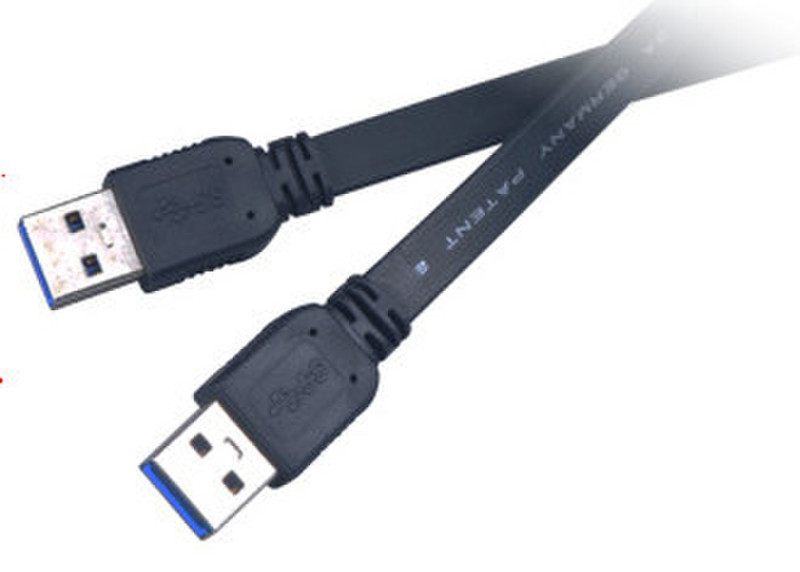 Akasa 1.5m USB 3.0 A/A 1.5м USB A USB A Черный