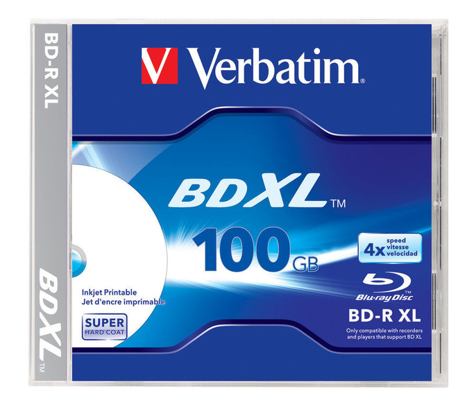 Verbatim BD-R XL 100 GB 4x 100GB BD-R 1Stück(e)