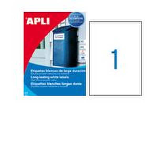 APLI 01228 White printer label