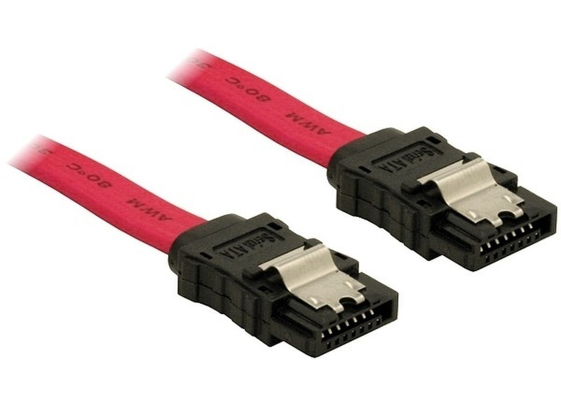 DeLOCK SATA Cable - 0.7m 0.7м SATA SATA Красный кабель SATA