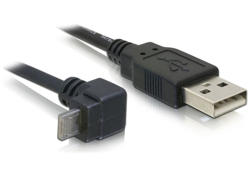 DeLOCK USB Cable - 1.0m 1м USB A Micro-USB A Черный кабель USB