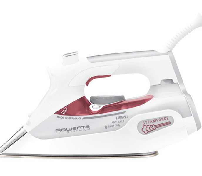 Rowenta DW9135 Dry & Steam iron Stainless Steel soleplate 2600W Rot, Weiß Bügeleisen