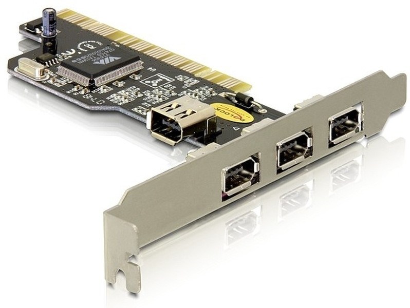 DeLOCK 4 Port FireWire PCI Card интерфейсная карта/адаптер