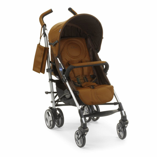 Chicco LiteWay Glam Puset Lightweight stroller Single Черный, Коричневый, Нержавеющая сталь