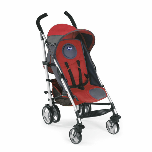 Chicco Lite Way Puset Red Passion Lightweight stroller Single Черный, Серый, Красный, Нержавеющая сталь