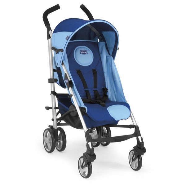 Chicco Lite Way Puset Sapphire Lightweight stroller Single Черный, Синий, Нержавеющая сталь