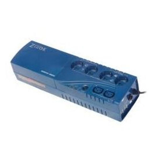 Zigor Ebro 650 600VA 6AC outlet(s) Blue uninterruptible power supply (UPS)