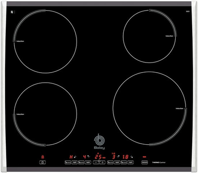 Balay 3EF920F built-in Induction Black hob