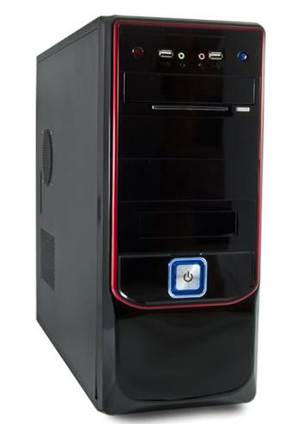 3GO 6300 Full-Tower 500W Black,Red computer case