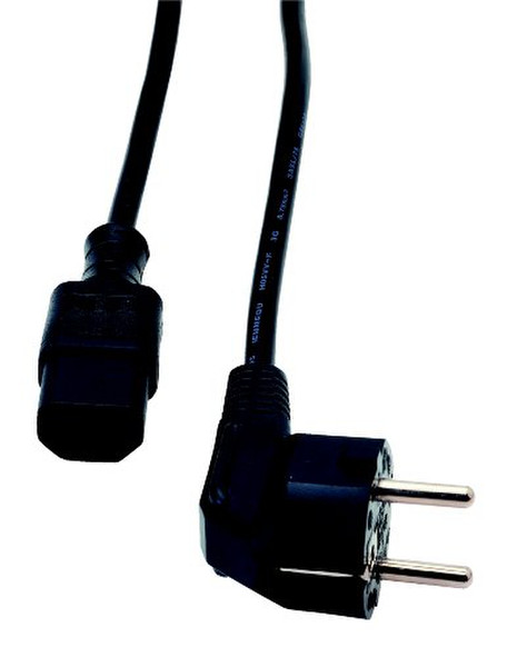 Addison AC Power Cord, Right-Angle 1.8m Black power cable