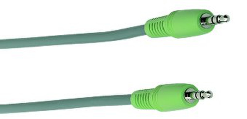 Addison Speaker / Microphone / Headphone cable. 1.8 m 1.8m Green audio cable