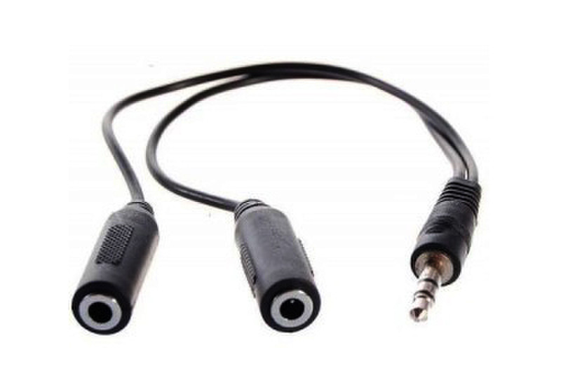 3GO CA102 1.5м 3.5mm 2 x 3.5mm Черный аудио кабель