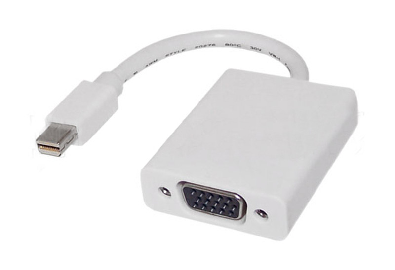 3GO CMINIDP-VGA mini DisplayPort VGA (D-Sub) Weiß Videokabel-Adapter