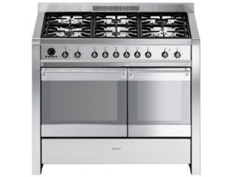 Smeg CS20-8 Отдельностоящий Gas hob A Нержавеющая сталь