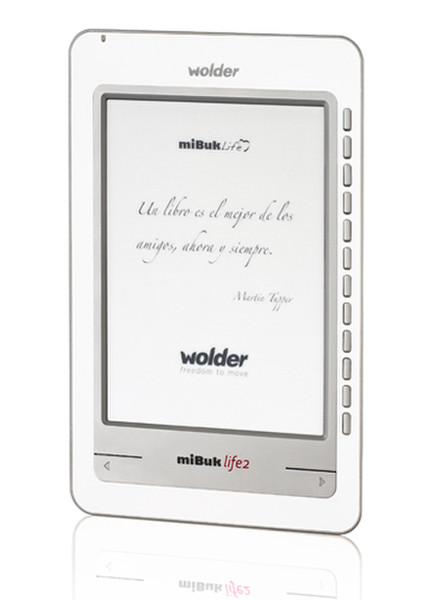Wolder miBuk LIFE2 6" 4ГБ Белый электронная книга