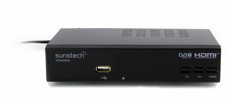 Sunstech DTB4600HD Terrestrial Full HD Черный приставка для телевизора