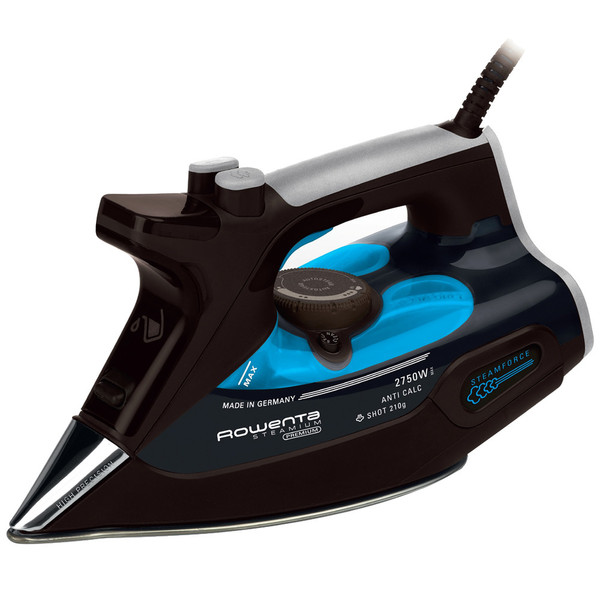 Rowenta DW9145 Dry & Steam iron Palladium soleplate 2750W Schwarz, Blau Bügeleisen