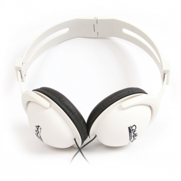 Omega FH0200W Binaural Kopfband, Nackenband Weiß Mobiles Headset