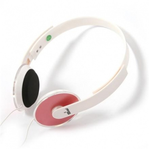 Omega FH3930T Binaural Kopfband, Nackenband Rot, Weiß Mobiles Headset