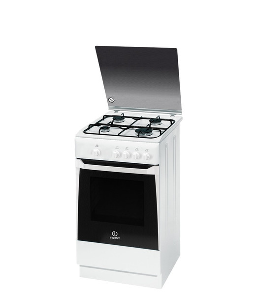 Indesit KN1G2S(W)/E Freestanding Gas hob White cooker