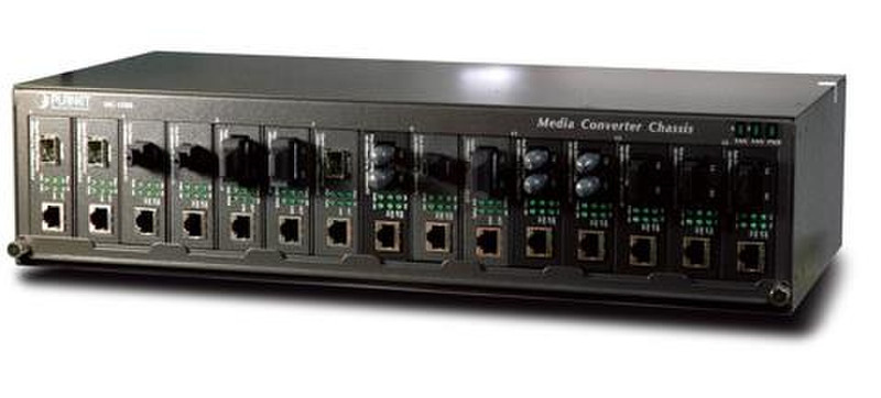 Planet MC-1500 2.4U Black network equipment chassis