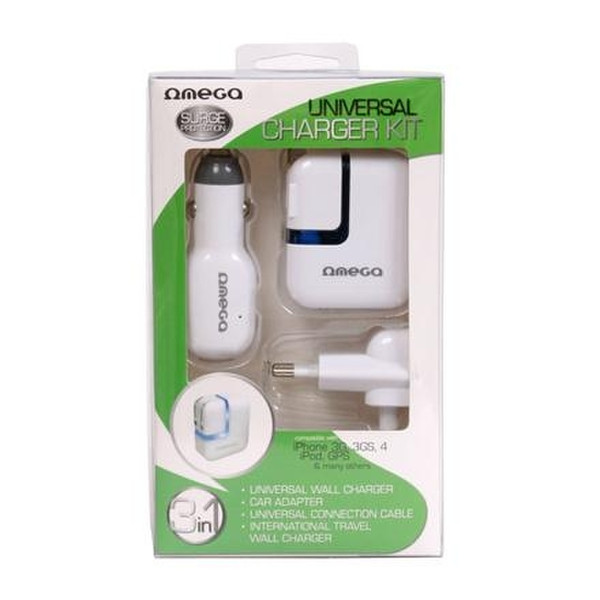 Omega OUCKIP Auto,Indoor White mobile device charger