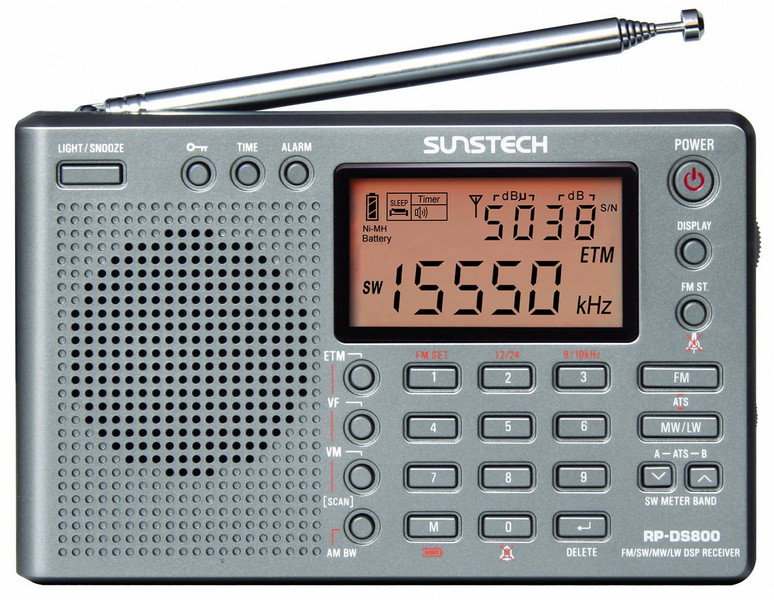 Sunstech RPDS800 Портативный Цифровой Cеребряный радиоприемник