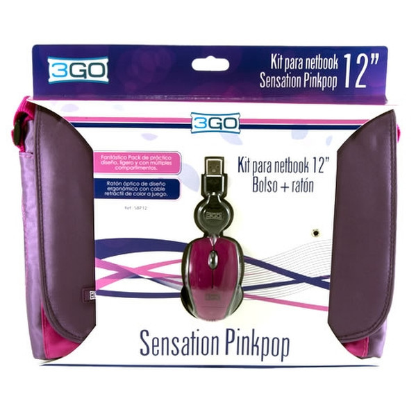 3GO Sensation Pinkpop 16Zoll Messenger case