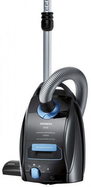 Siemens VSQ5X2132 Cylinder vacuum 4.5L 2100W Black,Blue vacuum